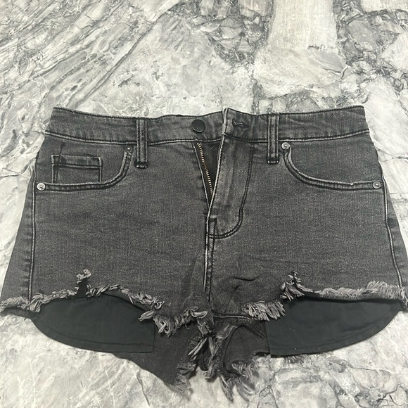 Black High Rise Shorts Mossimo Size 6 - Picture 1 of 2